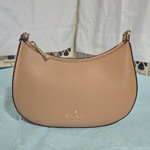 kate spade Dusty Rose Crescent Shoulder Bag with Gold Hardware
